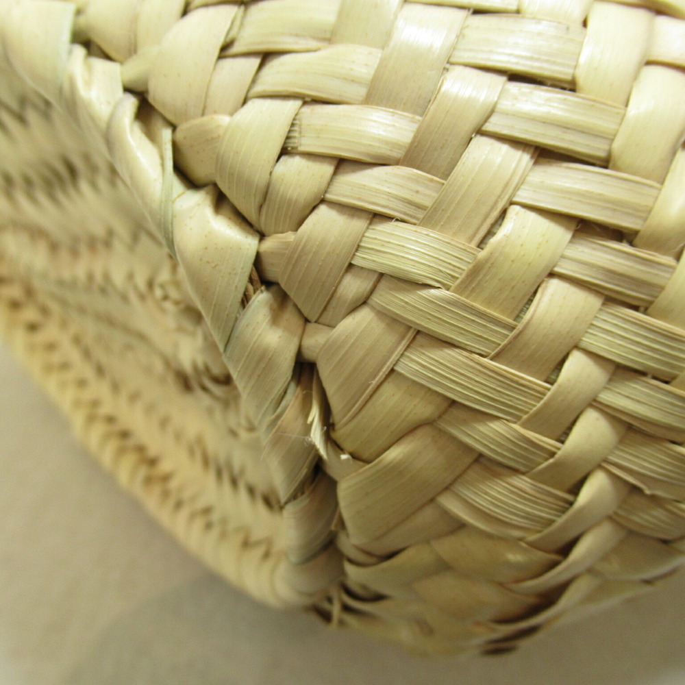 Loewe Natural Shoulder Palm Leaf Bag Basket White Calf - Picture 9 of 9